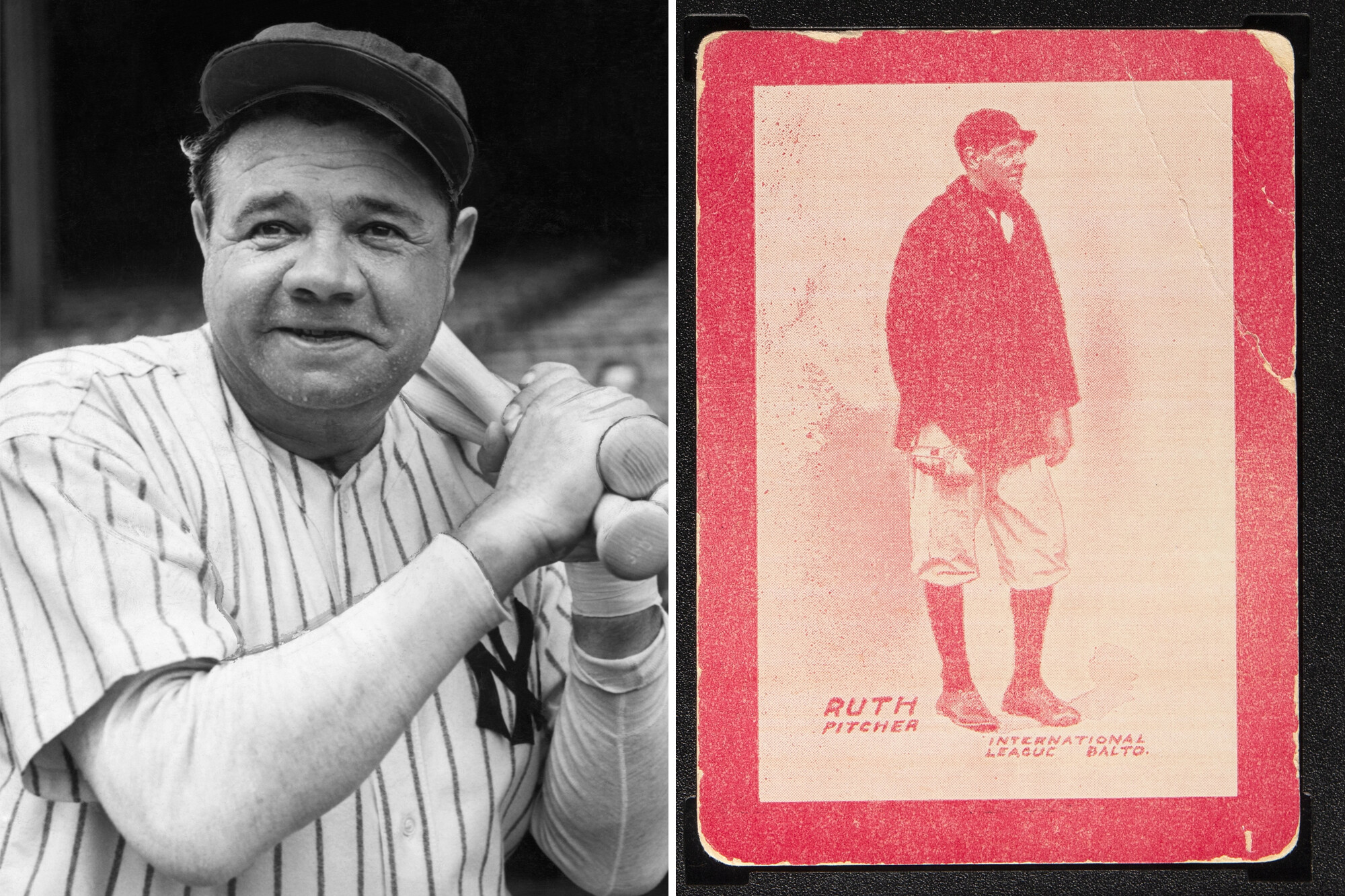 Babe Ruth’s first-ever baseball card, issued in 1914, just sold for ...
